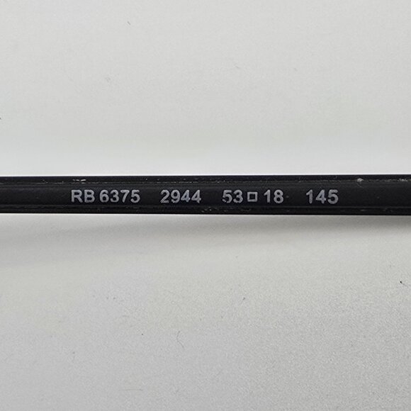 Ray-Ban RB6375 2944 Matte Black Phantos Eyeglasses Frame 53-18-145 - Picture 7 of 12